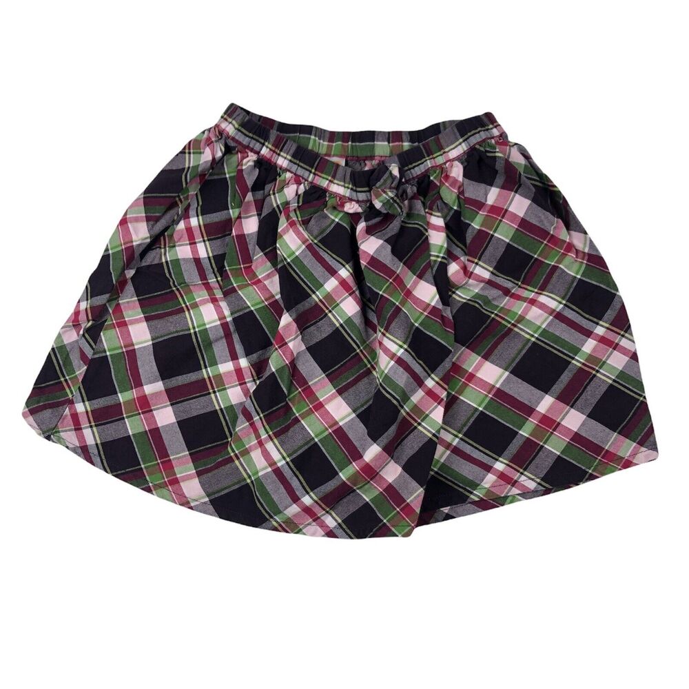 Gymboree Purple Pink Green Plaid Skirt Girls Size 9